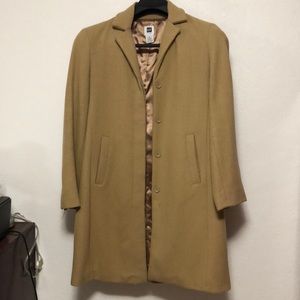Tan wool overcoat